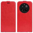 For Realme 12 Pro+ R64 Texture Single Vertical Flip Leather Phone Case(Red) - 1