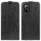 For Realme C67 4G R64 Texture Single Vertical Flip Leather Phone Case(Black) - 1