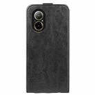 For Realme C67 4G R64 Texture Single Vertical Flip Leather Phone Case(Black) - 3