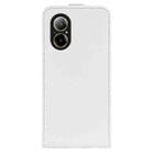For Realme C67 4G R64 Texture Single Vertical Flip Leather Phone Case(White) - 3
