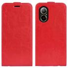 For Realme C67 4G R64 Texture Single Vertical Flip Leather Phone Case(Red) - 1