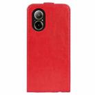 For Realme C67 4G R64 Texture Single Vertical Flip Leather Phone Case(Red) - 3
