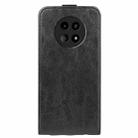 For Realme 12 5G R64 Texture Single Vertical Flip Leather Phone Case(Black) - 3