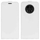 For Realme 12 5G R64 Texture Single Vertical Flip Leather Phone Case(White) - 1