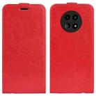 For Realme 12 5G R64 Texture Single Vertical Flip Leather Phone Case(Red) - 1