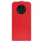 For Realme 12 5G R64 Texture Single Vertical Flip Leather Phone Case(Red) - 3