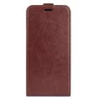 For Realme 12 5G R64 Texture Single Vertical Flip Leather Phone Case(Brown) - 2