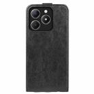 For Realme C63 R64 Texture Single Vertical Flip Leather Phone Case(Black) - 3