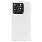 For Realme C63 R64 Texture Single Vertical Flip Leather Phone Case(White) - 3