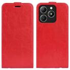 For Realme C63 R64 Texture Single Vertical Flip Leather Phone Case(Red) - 1