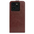 For Realme GT 7 Pro 5G R64 Texture Single Vertical Flip Leather Phone Case(Brown) - 3