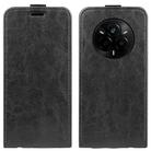 For Realme 14 Pro+ R64 Texture Single Vertical Flip Leather Phone Case(Black) - 1