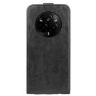 For Realme 14 Pro+ R64 Texture Single Vertical Flip Leather Phone Case(Black) - 3