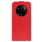 For Realme 14 Pro+ R64 Texture Single Vertical Flip Leather Phone Case(Red) - 3