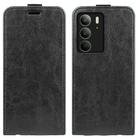For Realme C75 R64 Texture Single Vertical Flip Leather Phone Case(Black) - 1