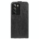 For Realme C75 R64 Texture Single Vertical Flip Leather Phone Case(Black) - 3