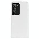 For Realme C75 R64 Texture Single Vertical Flip Leather Phone Case(White) - 3