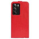 For Realme C75 R64 Texture Single Vertical Flip Leather Phone Case(Red) - 3