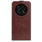 For Realme 13 Pro 5G R64 Texture Single Vertical Flip Leather Phone Case(Brown) - 3
