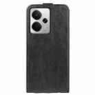 For Realme 14 5G R64 Texture Single Vertical Flip Leather Phone Case(Black) - 3