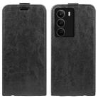 For Realme C71 4G R64 Texture Single Vertical Flip Leather Phone Case(Black) - 1