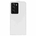 For Realme C71 4G R64 Texture Single Vertical Flip Leather Phone Case(White) - 3