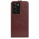 For Realme C71 4G R64 Texture Single Vertical Flip Leather Phone Case(Brown) - 3