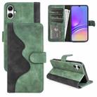 For Samsung Galaxy A05 Stitching Horizontal Flip Leather Phone Case(Green) - 1