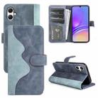 For Samsung Galaxy A05 Stitching Horizontal Flip Leather Phone Case(Blue) - 1