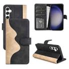 For Samsung Galaxy S24 5G Stitching Horizontal Flip Leather Phone Case(Black) - 1