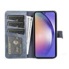 For Samsung Galaxy A35 Stitching Horizontal Flip Leather Phone Case(Blue) - 3