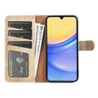For Samsung Galaxy M15 5G Stitching Horizontal Flip Leather Phone Case(Yellow) - 3