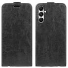 For Samsung Galaxy A05s R64 Texture Vertical Flip Leather Phone Case(Black) - 1