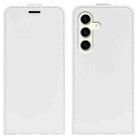 For Samsung Galaxy S24 5G R64 Texture Vertical Flip Leather Phone Case(White) - 1