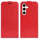 For Samsung Galaxy S24+ 5G R64 Texture Vertical Flip Leather Phone Case(Red) - 1