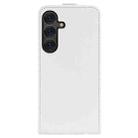 For Samsung Galaxy S25 Ultra 5G R64 Texture Vertical Flip Leather Phone Case(White) - 3