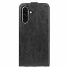 For Samsung Galaxy A36 R64 Texture Vertical Flip Leather Phone Case(Black) - 3