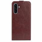 For Samsung Galaxy A36 R64 Texture Vertical Flip Leather Phone Case(Brown) - 3