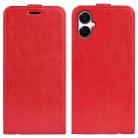 For Samsung Galaxy A06 5G R64 Texture Vertical Flip Leather Phone Case(Red) - 1