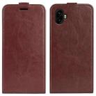 For Samsung Galaxy Xcover 7 Pro R64 Texture Vertical Flip Leather Phone Case(Brown) - 1