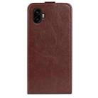 For Samsung Galaxy Xcover 7 Pro R64 Texture Vertical Flip Leather Phone Case(Brown) - 3