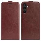 For Samsung Galaxy M16 / F16 R64 Texture Vertical Flip Leather Phone Case(Brown) - 1
