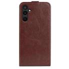 For Samsung Galaxy M16 / F16 R64 Texture Vertical Flip Leather Phone Case(Brown) - 3