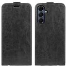 For Samsung Galaxy A17 5G R64 Texture Single Vertical Flip Leather Phone Case(Black) - 1