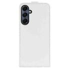 For Samsung Galaxy A17 5G R64 Texture Single Vertical Flip Leather Phone Case(White) - 3