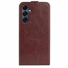 For Samsung Galaxy A17 5G R64 Texture Single Vertical Flip Leather Phone Case(Brown) - 3