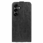 For Samsung Galaxy S25 FE 5G R64 Texture Single Vertical Flip Leather Phone Case(Black) - 3