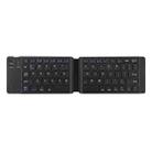 BT18 Bluetooth Keyboard Magnetic Folding Wireless Keyboard For Cell Phones Tablets Computers(Black) - 1