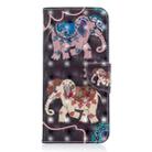 3D Colored Drawing Pattern Horizontal Flip Leather Case for Galaxy S8 Plus, with Holder & Card Slots & Wallet(Two Elephants) - 2