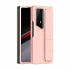 For Honor Magic V2 RSR Skin Elastic Wrist Grip Back Cover Phone Case(Pink) - 1